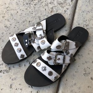 SOL SANA leather sandals brand new